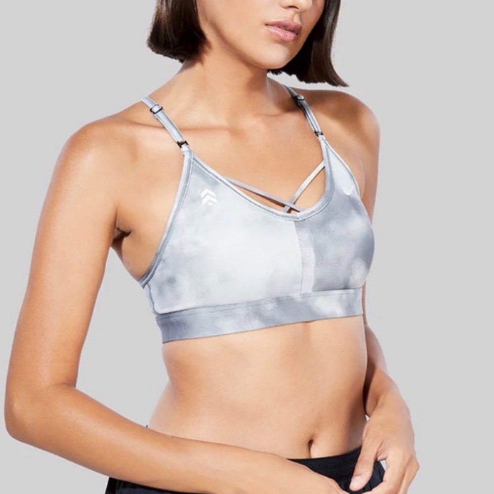 Nike Size Large Women's Light Gray Sports Bra